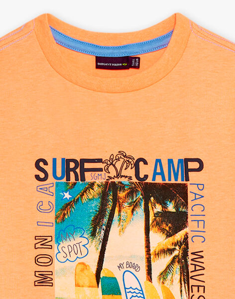 Fluorescent orange T-shirt Surf 22E3PGV2TMCE411