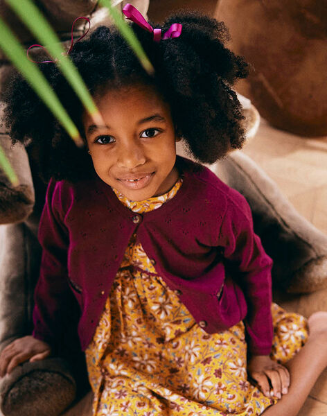 Child girl black knit cardigan COLETTE / 22E2PF91CARD302