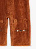 Brown corduroy pants GANOAH / 23H1BGI1PAN815