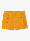 Girl's yellow shorts BIKIETTE / 21H2PF51SHO109