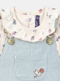 Floral bodysuit and pinafore dress set KAILFINE / 24E1BFC1ENS114