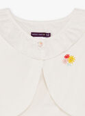 Girl's ecru vest TAYEPETTE / 20E2PFZ1CAR001