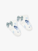 Butterfly and flower jacquard socks FUCHUETTE / 23E4PFC1SOB001