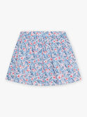 Reversible skirt with flowery print child girl CYAJUPETTE / 22E2PFK1JUP001