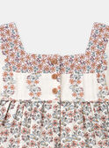 Floral cotton dress with inset panels KIROBETTE / 24E2PFC1ROB114
