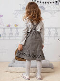 Girl's flowing gingham overalls dress BECHAETTE / 21H2PF21CHS090