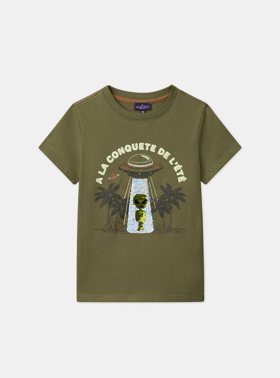 Kaki TEE SHIRT SS MLEOVNAGE / 25E3PGO3TMC604