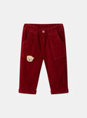 Burgundy PANTS LASAM / 24H1BGR1PAN501