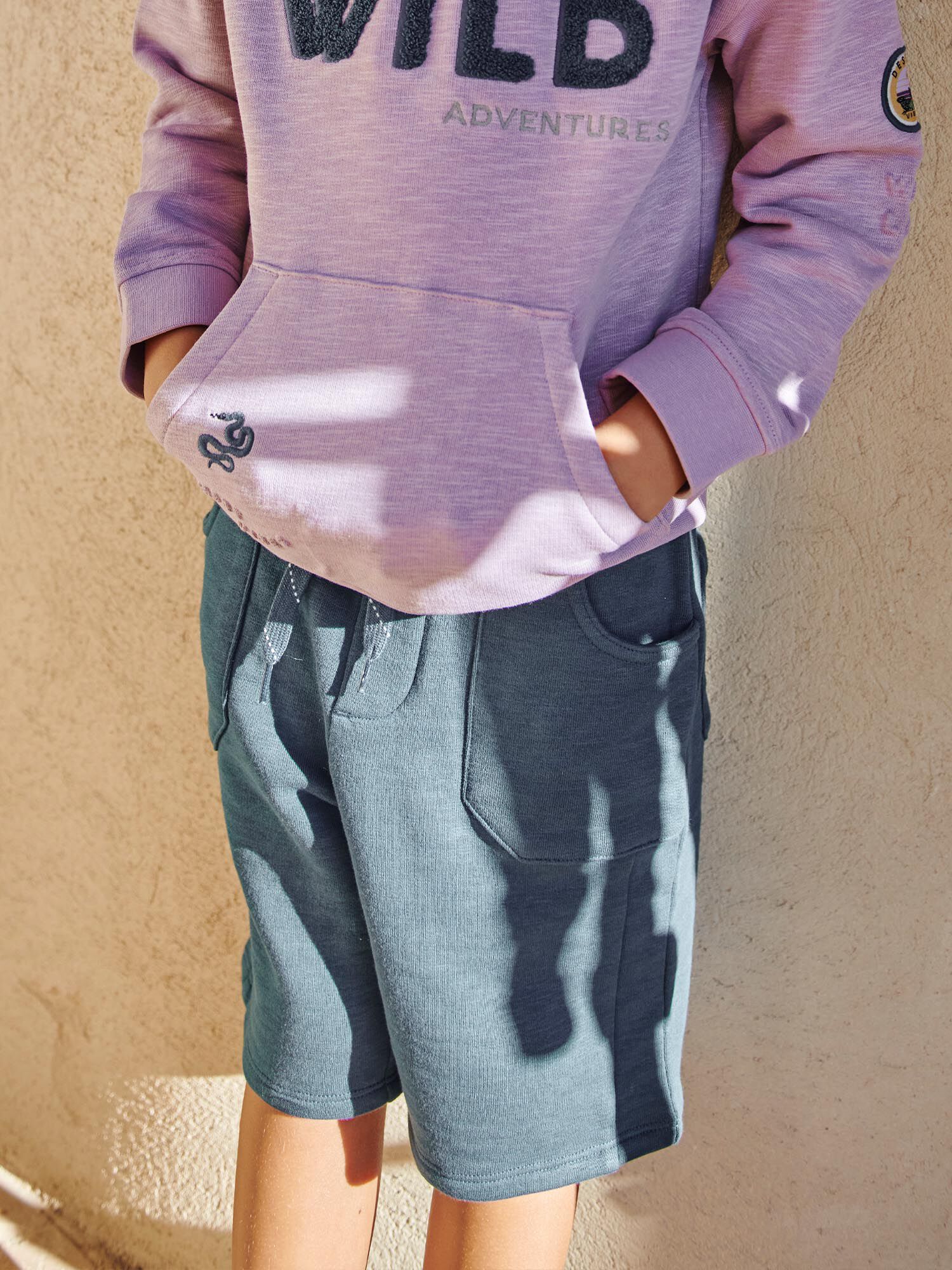 Fleece bermuda shorts deals