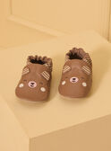 Brown Leather slipper LECHARLES / 24F10BG31CHC802