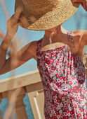 1-piece swimsuit in black with floral print FRYCRETTE / 23E4PFM4D4KD302
