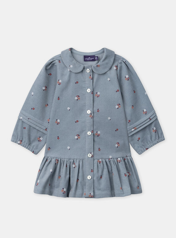 Sky blue DRESS NARITA / 25H1BFV2ROB216