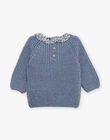 Blue grey knitted sweater DAROMY / 22H1BFY1PULC206