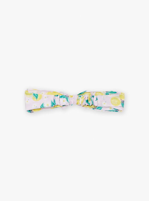 Yellow headband with floral print LAARYA / 24H4BFI1BANH705