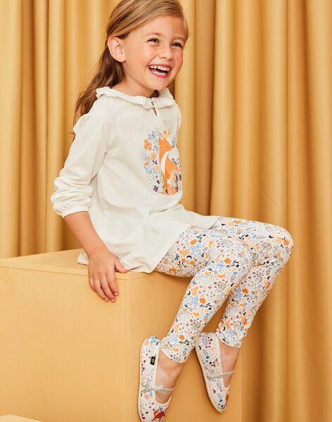 Jersey nightdress and leggings with fox and flower motifs DOUNAETTE / 22H5PF22CHN001