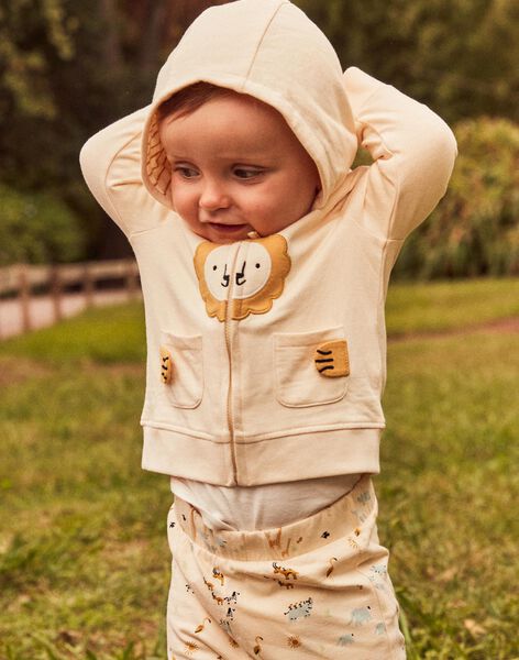 Yellow fleece hoodie FAALEX / 23E1BG81JGH114
