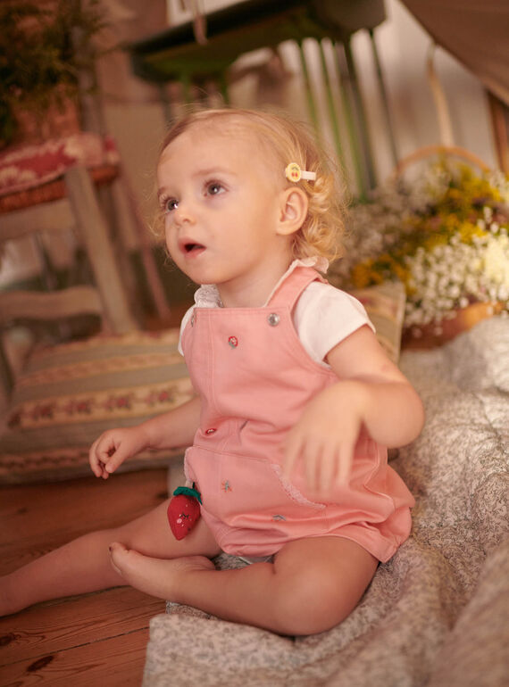 Baby Girl Pink Fruit Print Pants CALAURIE / 22E1BFJ1CHS413