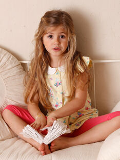 Yellow pyjama child girl ZELAETTE / 21E5PF12PYJB102