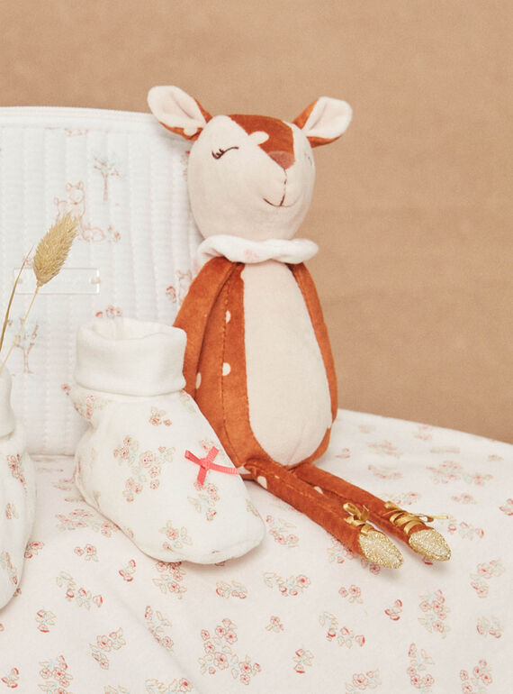 Red and grey doe birth cuddly toy GORDANA / 23H0AFB1JOU007