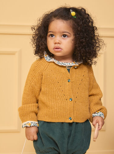 Heather yellow CARDIGAN LALILY / 24H1BFO1CARB111