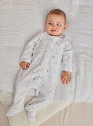 Velvety squirrel print sleepsuit - Pyjamas - UNDERWEAR, PYJAMAS - Baby  Girl - Kids 