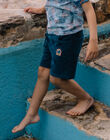 Child boy's duck blue terry shorts CYWADIAGE / 22E3PGV1BER714