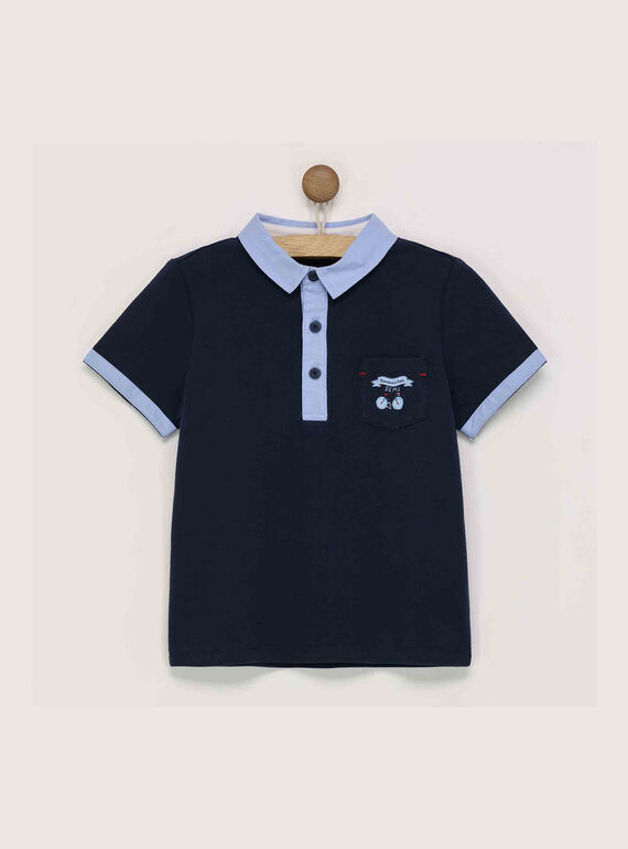 Navy Polo shirt RYZPAGE / 19E3PGT1POL070