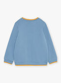 Blue sweatshirt in brushed fleece GISOAGE / 23H3PG91SWE208