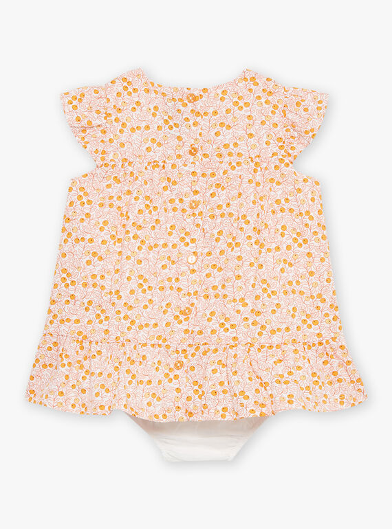 Ecru dress and panties in woven poplin FAURSULINE / 23E1BFP1ROB001