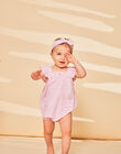 Pink plaid print romper FASONIA / 23E1BFS1BARD303