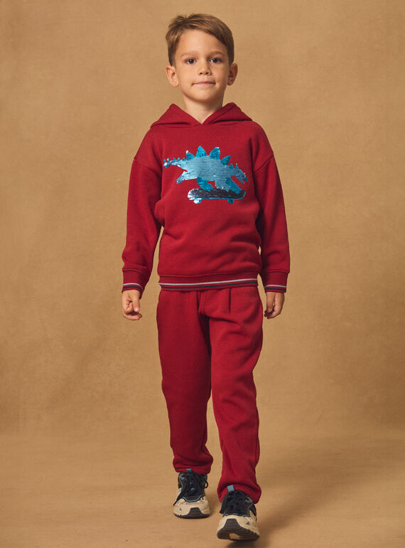 Dark red JOGGING PANTS NMEPEAGE / 25H3PGI1JGB504