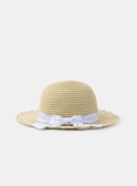 Straw hat with a floral print KAPETULA / 24E4BFN1CHA009
