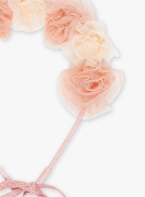 Pink flower crown FYRONETTE / 23E4PFE1ACDD333