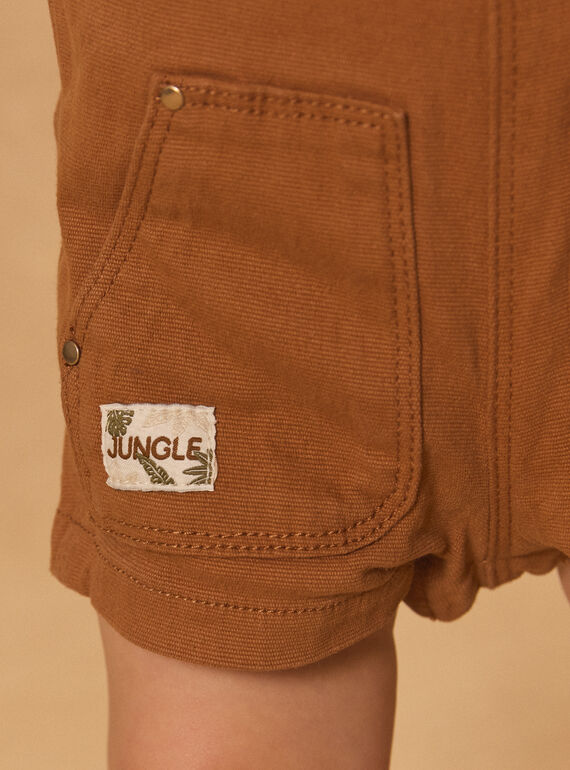 Brown SHORT DUNGAREES MAOMAR / 25E1BGO1SAC802