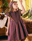 Child girl black dress with ruffles COQUETTE / 22E2PF91ROBD302