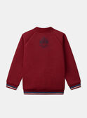 Burgundy KIDS CARDIGAN LARILAGE / 24H3PGR1GIL501
