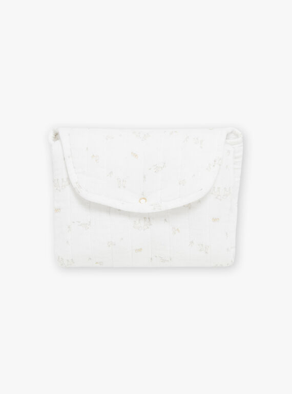 Animal print vanilla folding travel diaper FULOULOU / 23E0AGY1ACD114