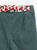 Clay green corduroy pants GAORIANE / 23H1BFQ1PANG600