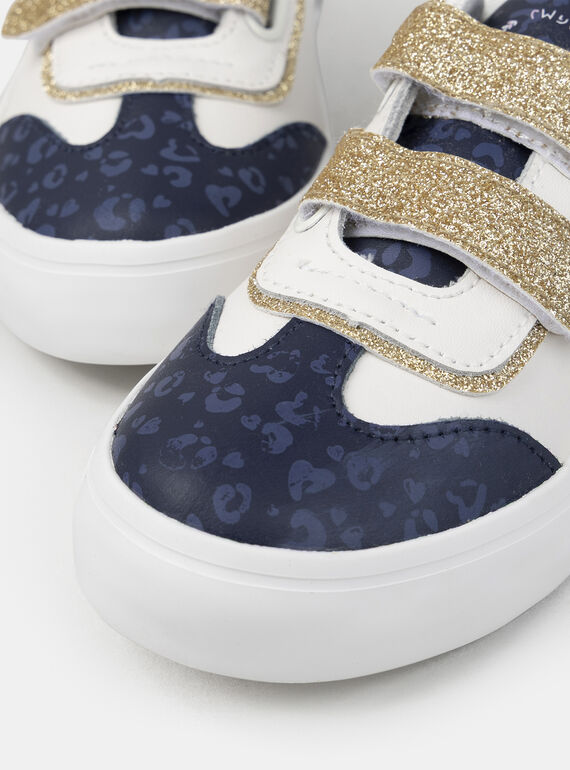 Navy LEATHER BASKET NILOPETTE / 25F10PF42BKC705