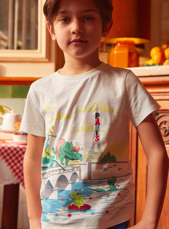 White TEE SHIRT SS KLAPLOCAGE / 24E3PGN3TMC000