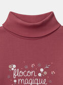 Strawberry rose TURTLE NECK NRAPOLETTE / 25H2PFV1SPL308
