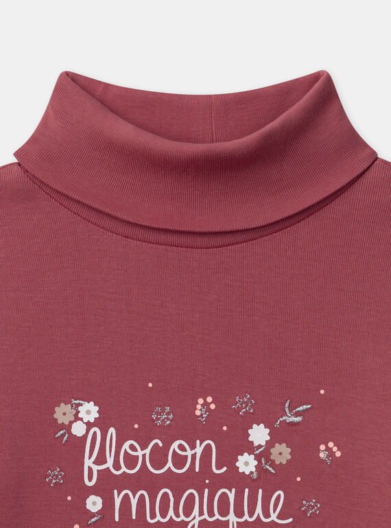 Strawberry rose TURTLE NECK NRAPOLETTE / 25H2PFV1SPL308