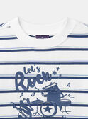 Ecru and blue striped sweater LERAYAGE / 24H3PGJ1SWE001