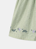 Light green DRESS MLEREVETTE / 25E2PFO3ROBG600