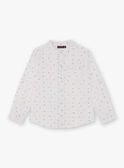 White and blue shirt with bike print for boys TYWOLAGE / 20E3PGZ2CHM000