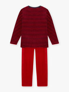 Child boy's velvet striped Christmas bear pajama set BODRAGE / 21H5PGI3PYJF528