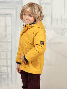 Boy's imperial yellow raincoat with detachable down jacket BARISTAGE / 21H3PGC3IMPB114