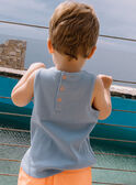 Baby boy blue tank top with surf motif CAYVAN / 22E1BGV2DEBC218