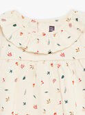 Blouse-style ecru T-shirt with fancy print GAORTENSE / 23H1BFQ1TEE001