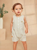 Khaki striped jumpsuit KATIMMY / 24E1BGO1CBL001